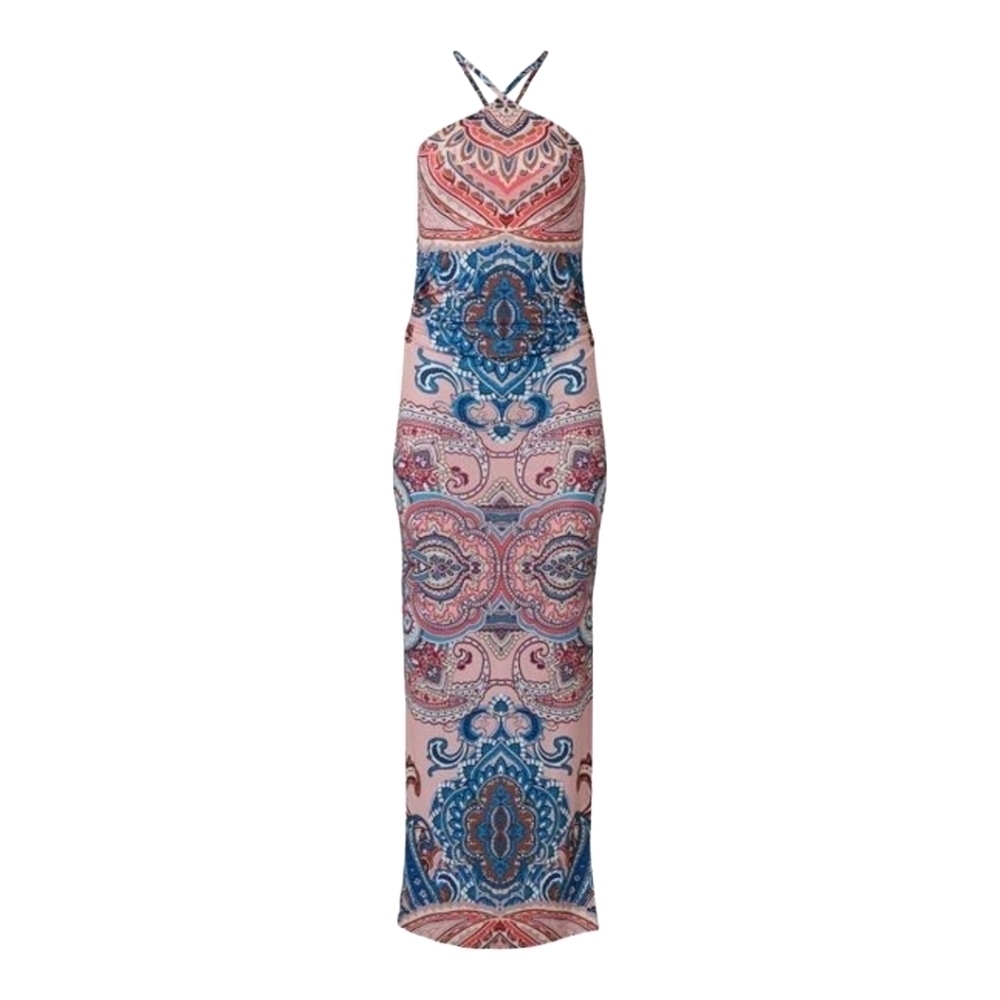 Medallion Print‎ Maxi Dress Sz 2X. NWT